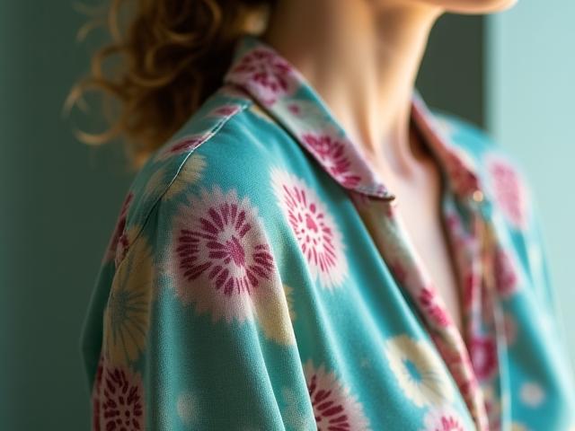 Blusa de seda teñida a mano